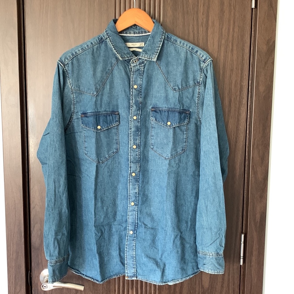 Mango Men Denim Shirt L